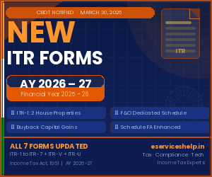 ITR forms AY 2026-27 ITR forms AY 2026-27